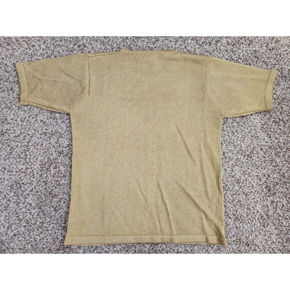 JH COLLECTIBLES PETITES VINTAGE Gold Sparkle Thread Party Top Size PS Holiday - Picture 3 of 6